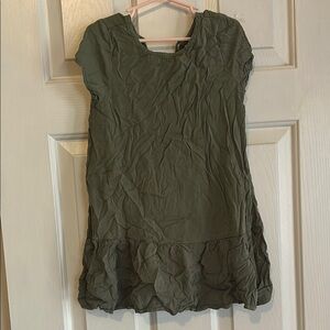 Crazy 8 Green Ruffled Tiered Sundress with Flutter Sleeves